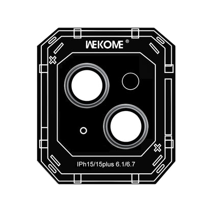 ELECTROPRIME For iPhone 15 WEKOME WTPC-008 Armor Sapphire Metal Lens Cover Film(Graphite Black)