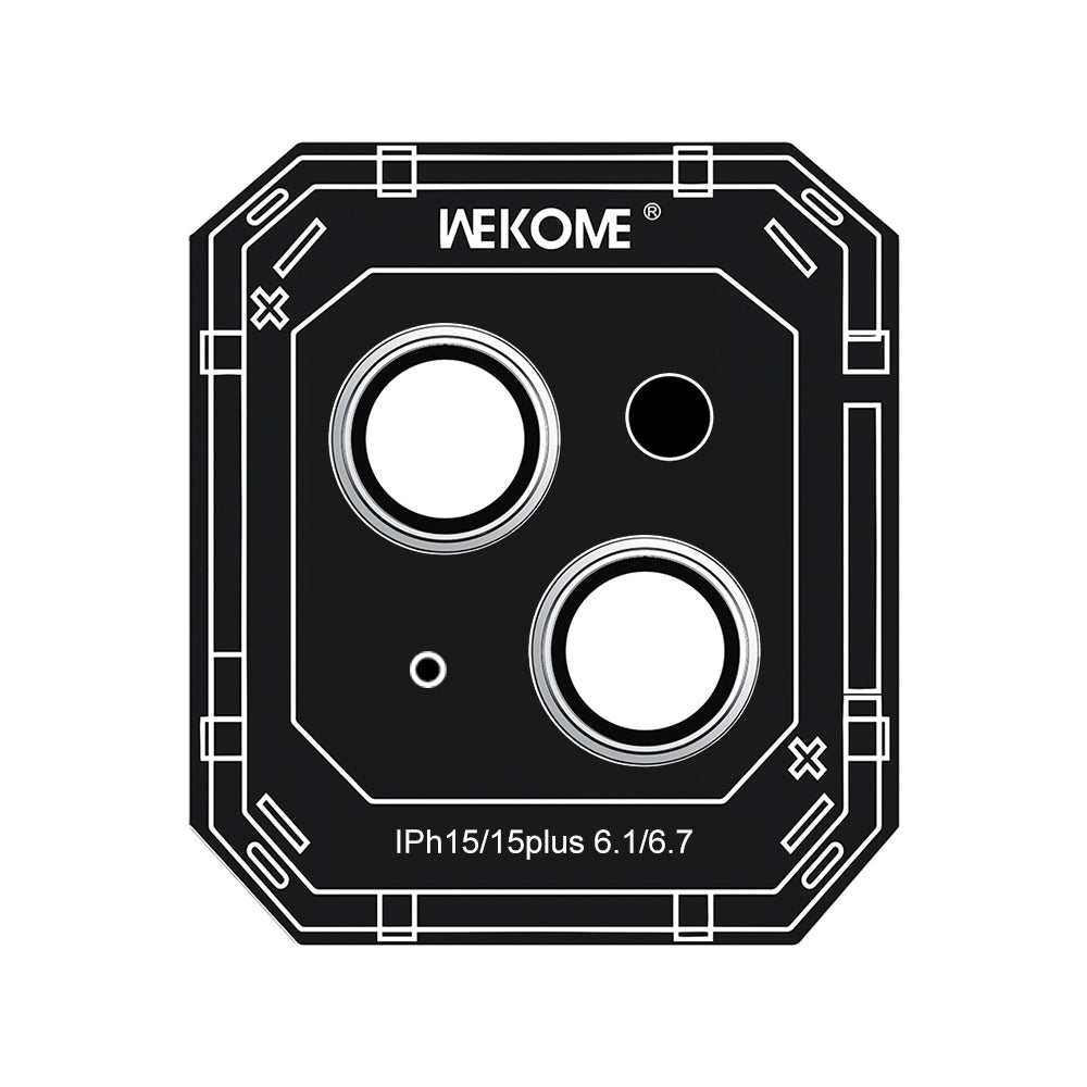 ELECTROPRIME For iPhone 15 WEKOME WTPC-008 Armor Sapphire Metal Lens Cover Film(Silver)