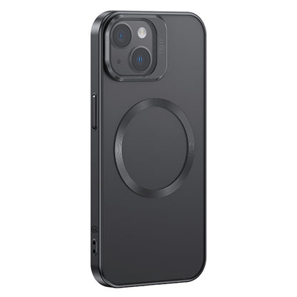 ELECTROPRIME For iPhone 15 USAMS Grid Shadow Series MagSafe Phone Case(Black)