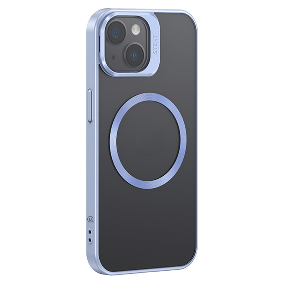 ELECTROPRIME For iPhone 15 USAMS Grid Shadow Series MagSafe Phone Case(Light Blue)
