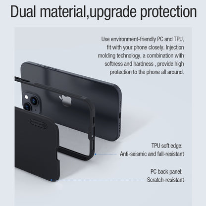 ELECTROPRIME For iPhone 15 Plus NILLKIN Frosted Shield Pro Magnetic Magsafe Phone Case(Black)