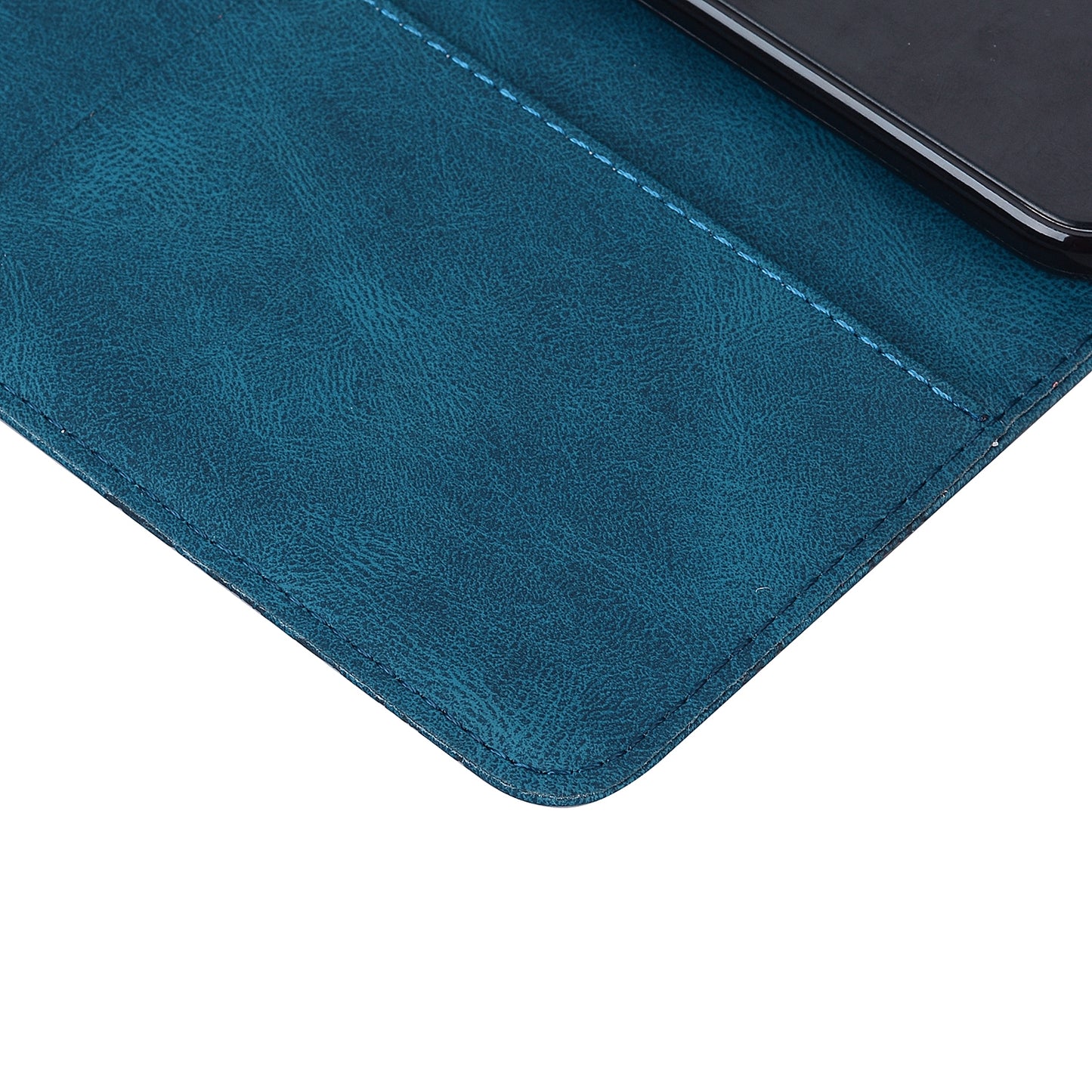ELECTROPRIME For iPhone 15 Retro Skin Feel Butterflies Embossing Leather Phone Case(Blue)