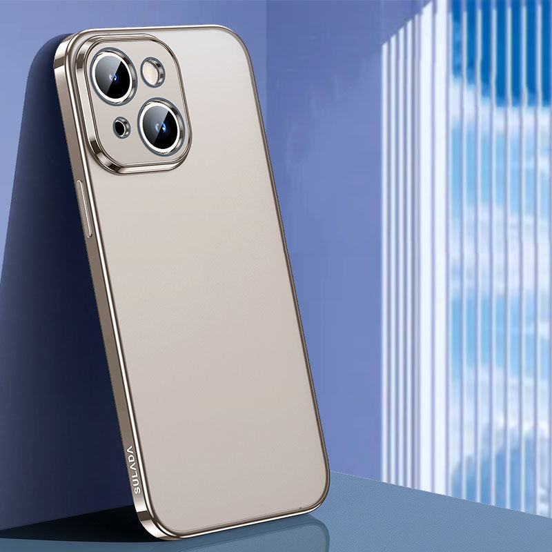 ELECTROPRIME For iPhone 15 Plus SULADA Electroplating Frosted TPU Phone Case(Titanium Grey)