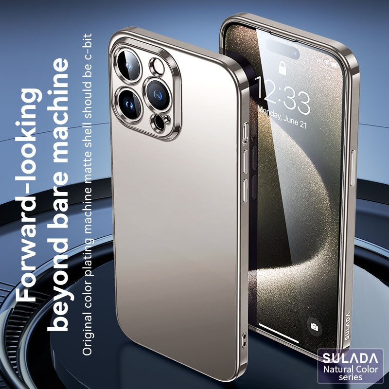 ELECTROPRIME For iPhone 15 Plus SULADA Electroplating Frosted TPU Phone Case(Titanium Grey)