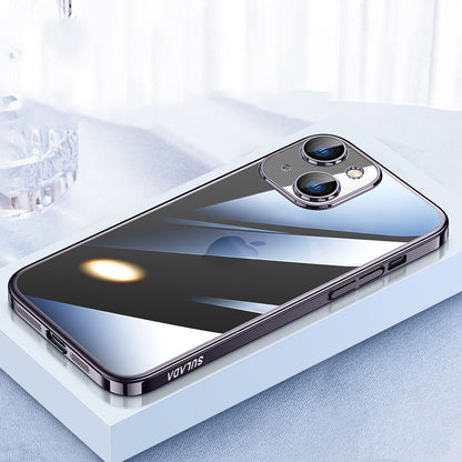 ELECTROPRIME For iPhone 15 Plus SULADA JINGJIA Series Lens Protector PC Phone Case(Dark Purple)