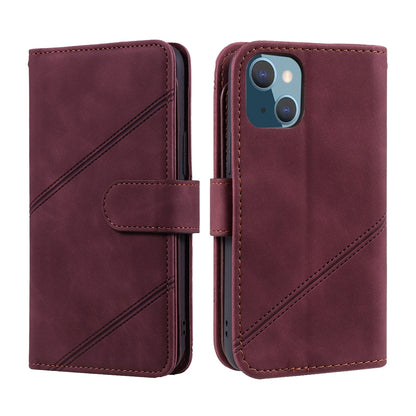 ELECTROPRIME For iPhone 15 Skin Feel Multi-card Wallet Leather Phone Case(Red)