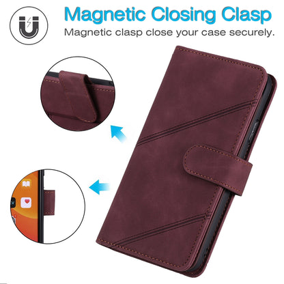 ELECTROPRIME For iPhone 15 Skin Feel Multi-card Wallet Leather Phone Case(Red)