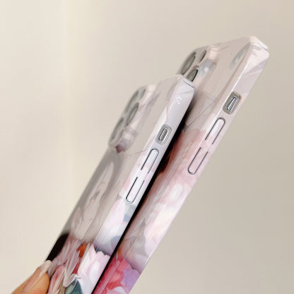 ELECTROPRIME For iPhone 15 PC Phone Case(Holding Lilies)