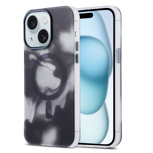 ELECTROPRIME For iPhone 15 MagSafe Magnetic Ink Phone Case(Graphite Black)