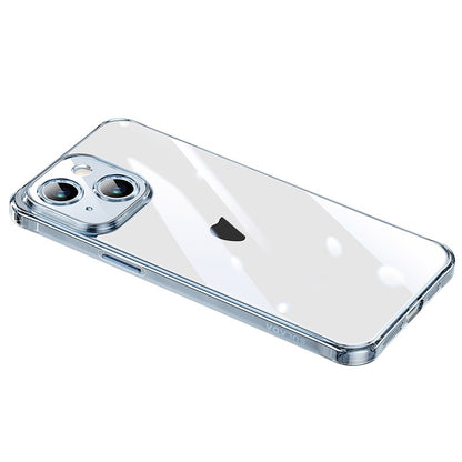 ELECTROPRIME For iPhone 15 SULADA TPU Frame + Tempered Glass Transparent Phone Case(Blue)