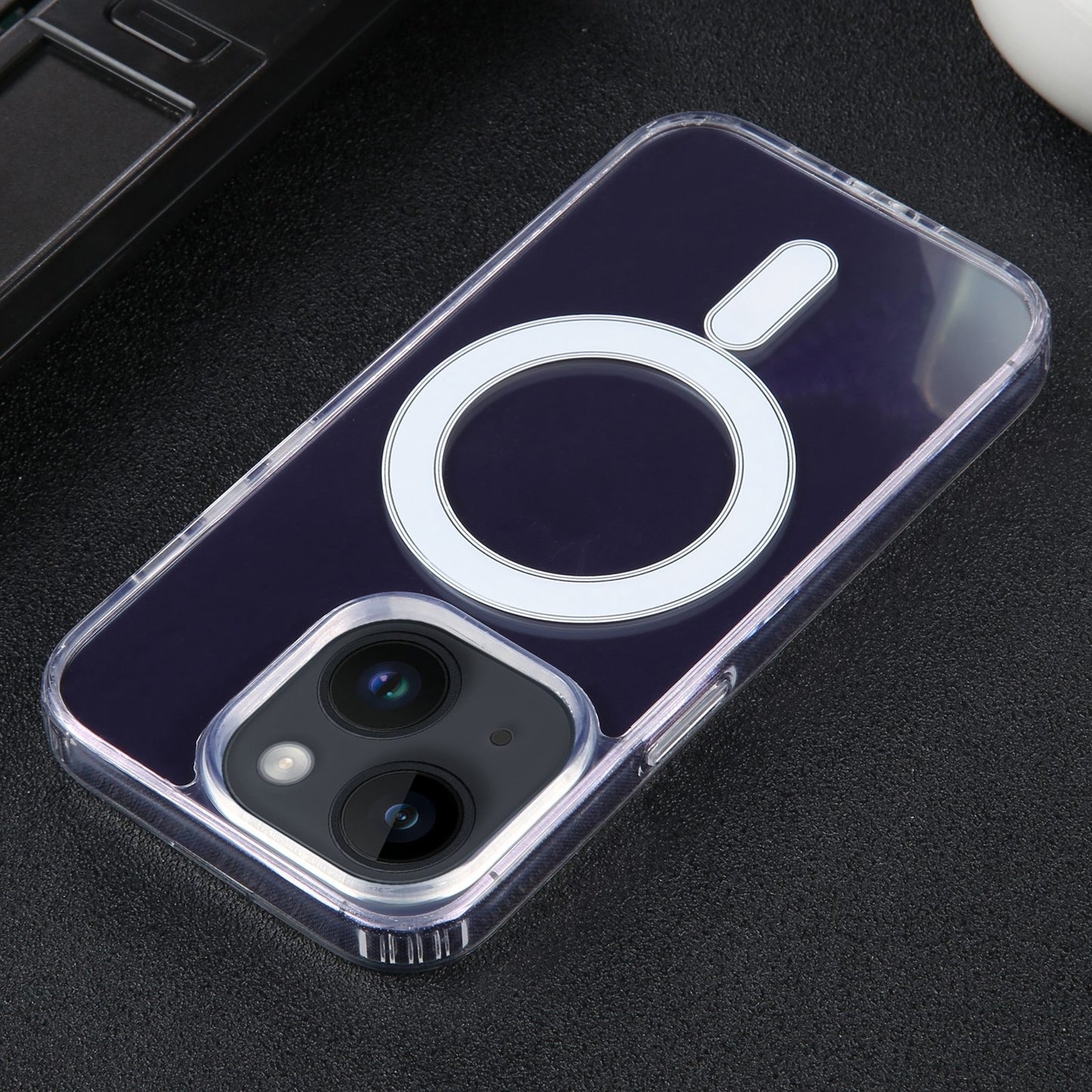 ELECTROPRIME For iPhone 15 GEBEI MagSafe Magnetic Transparent Phone Case(Transparent)