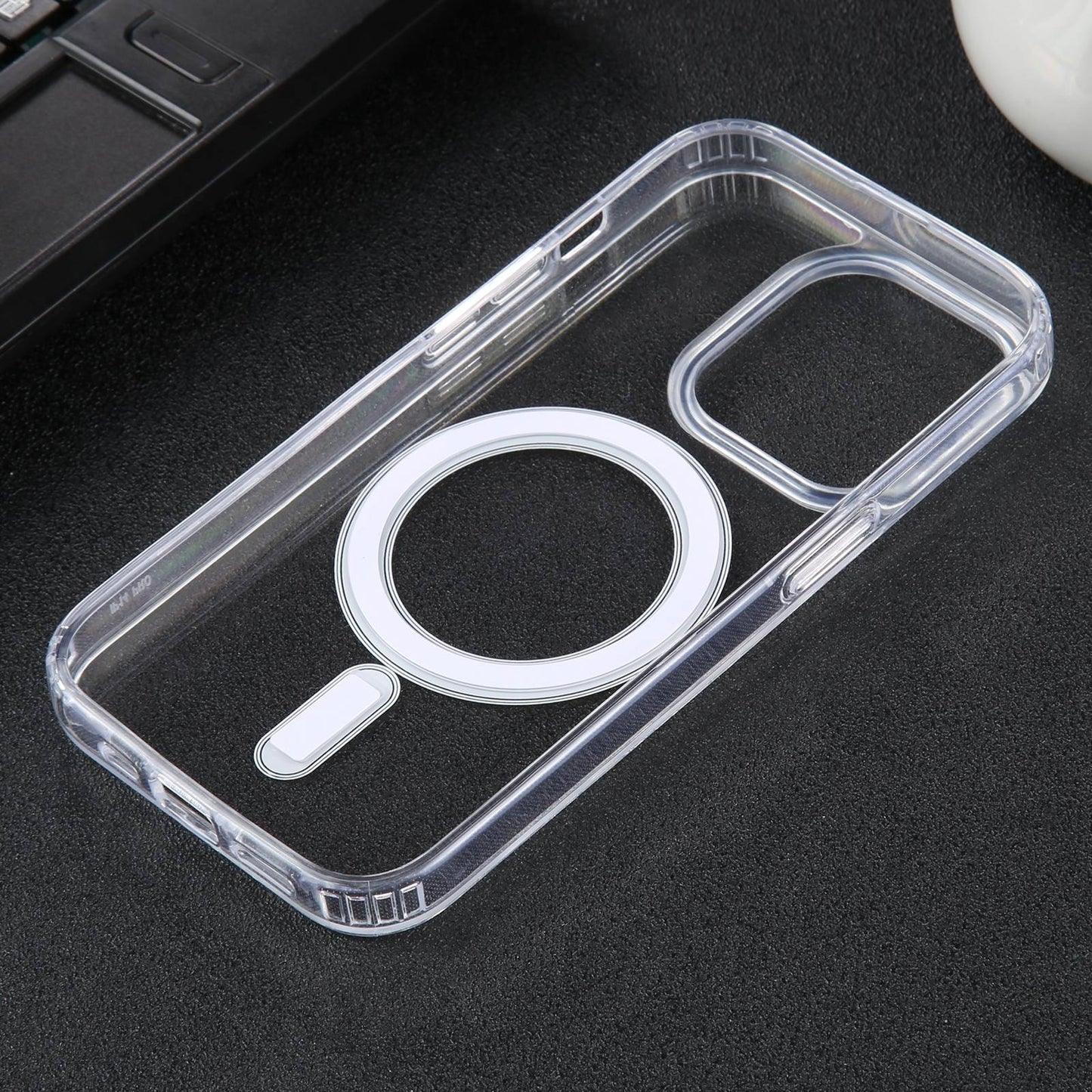 ELECTROPRIME For iPhone 15 GEBEI MagSafe Magnetic Transparent Phone Case(Transparent)