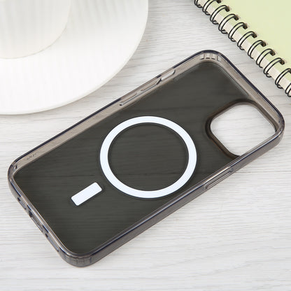 ELECTROPRIME For iPhone 15 GEBEI MagSafe Magnetic Transparent Phone Case(Transparent Black)