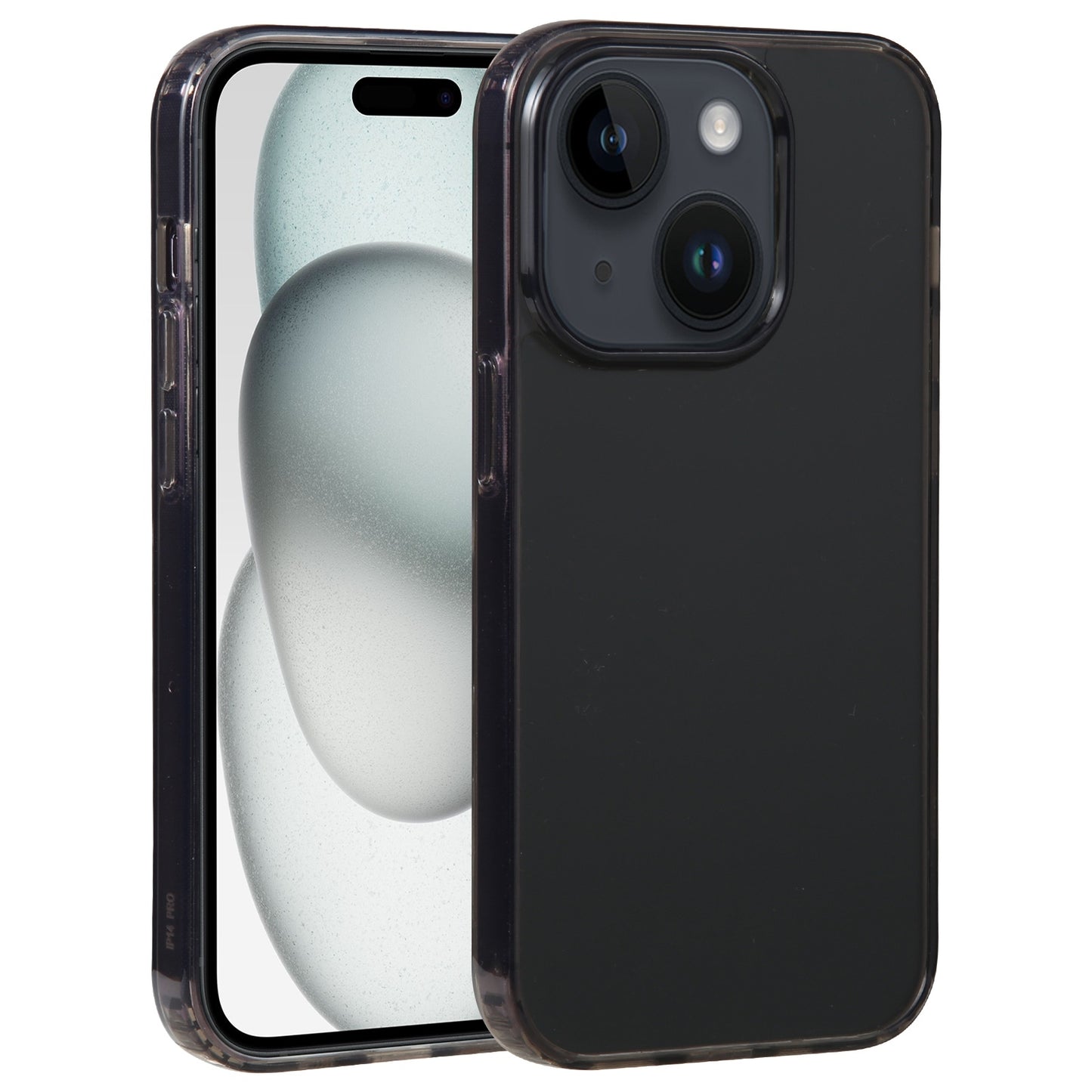 ELECTROPRIME For iPhone 15 GEBEI Acrylic Phone Case(Transparent Black)