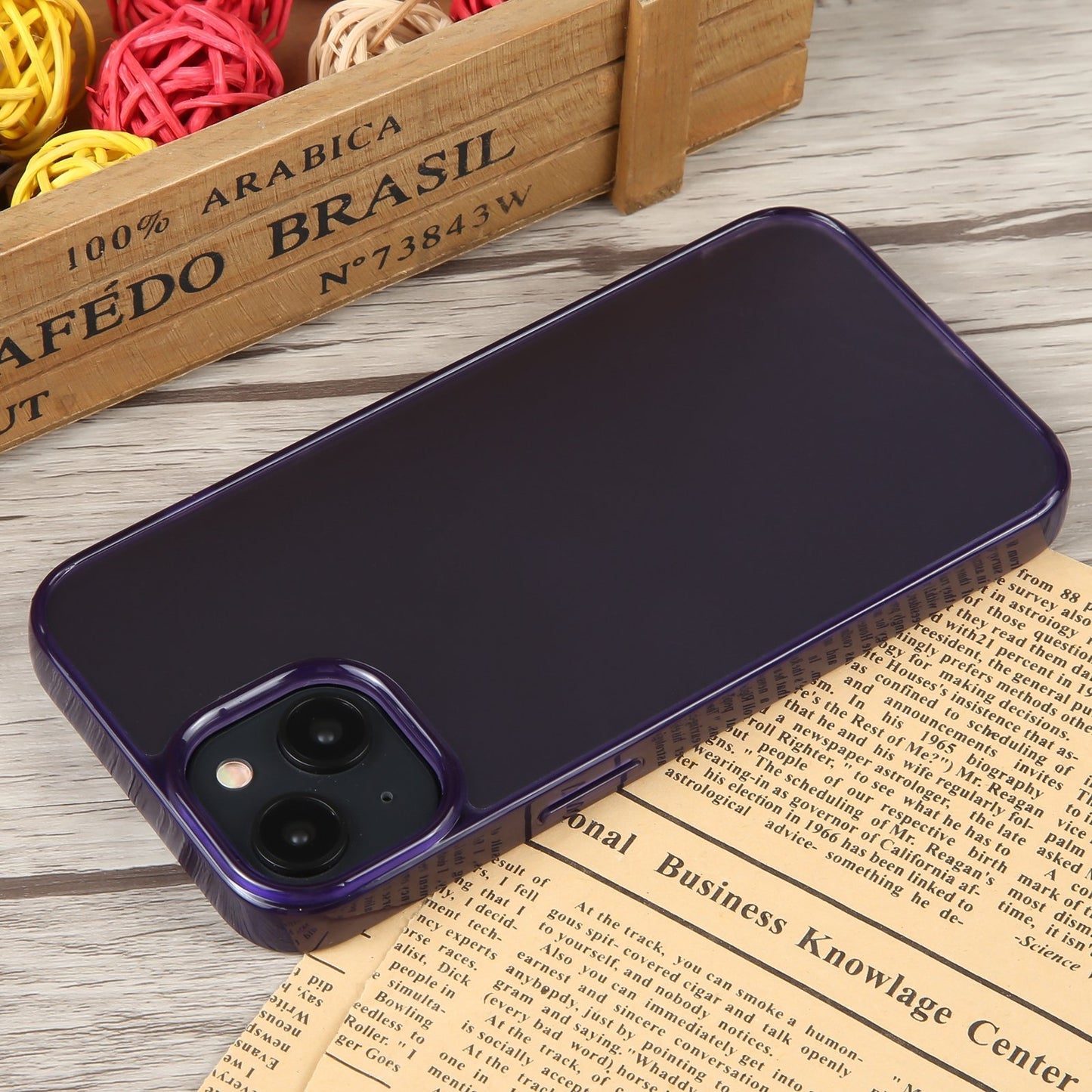 ELECTROPRIME For iPhone 15 GEBEI Acrylic Phone Case(Purple)