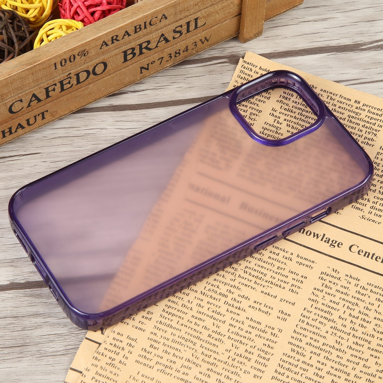 ELECTROPRIME For iPhone 15 GEBEI Acrylic Phone Case(Purple)