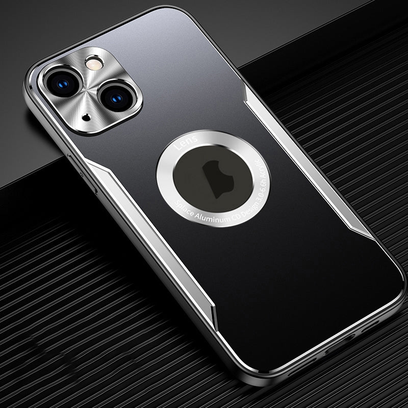 ELECTROPRIME For iPhone 15 Blade Series TPU Hybrid Space Aluminum Phone Case(Black Silver)