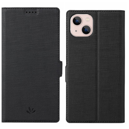 ELECTROPRIME For iPhone 15 ViLi K Series Dual-side Buckle Magsafe Leather Phone Case(Black)