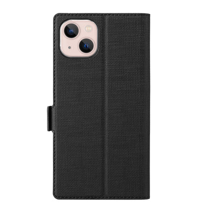 ELECTROPRIME For iPhone 15 ViLi K Series Dual-side Buckle Magsafe Leather Phone Case(Black)