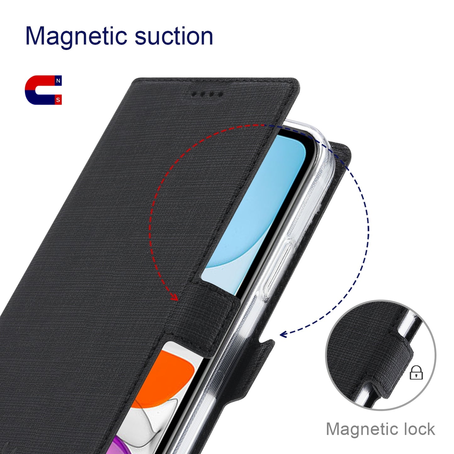 ELECTROPRIME For iPhone 15 ViLi K Series Dual-side Buckle Magsafe Leather Phone Case(Black)