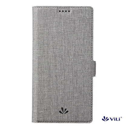 ELECTROPRIME For iPhone 15 ViLi K Series Dual-side Buckle Magsafe Leather Phone Case(Grey)
