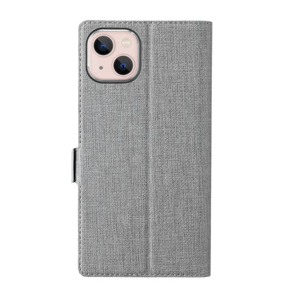ELECTROPRIME For iPhone 15 ViLi K Series Dual-side Buckle Magsafe Leather Phone Case(Grey)