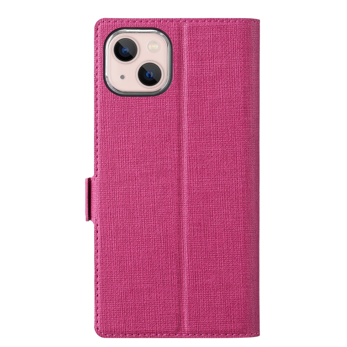 ELECTROPRIME For iPhone 15 ViLi K Series Dual-side Buckle Magsafe Leather Phone Case(Rose Red)