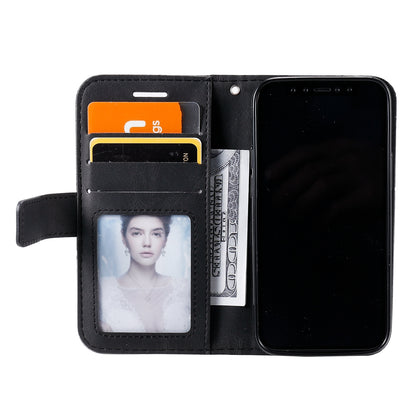 ELECTROPRIME For iPhone 15 Skin Feel Splicing Leather Phone Case(Black)