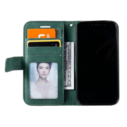ELECTROPRIME For iPhone 15 Plus Skin Feel Splicing Leather Phone Case(Green)