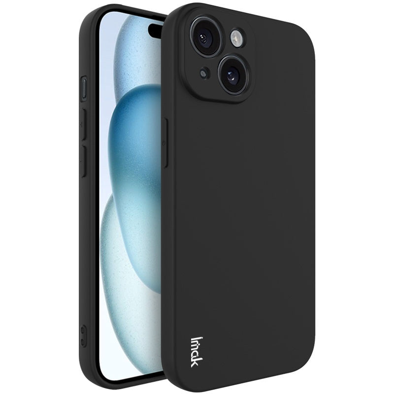 ELECTROPRIME For iPhone 15 Plus imak UC-4 Series Straight Edge TPU Phone Case(Black)