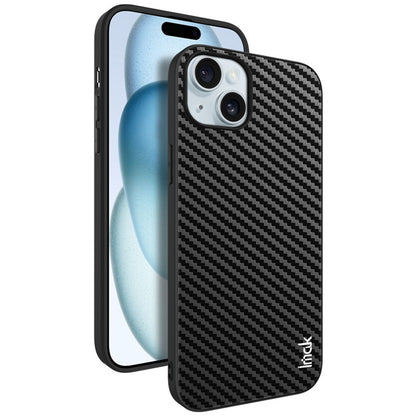 ELECTROPRIME For iPhone 15 IMAK LX-5 Series Shockproof PC + PU + TPU Protective Phone Case(Carbon Fiber Texture)