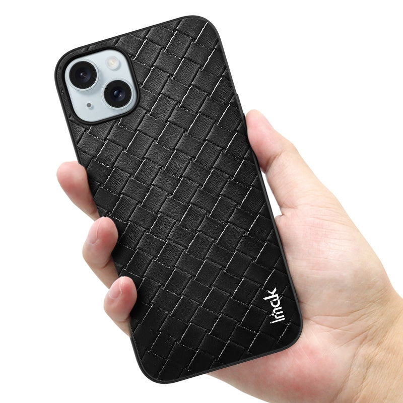 ELECTROPRIME For iPhone 15 IMAK LX-5 Series Shockproof PC + PU + TPU Protective Phone Case(Weaving Texture)