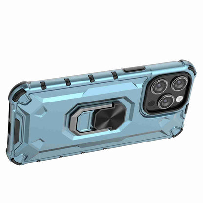 ELECTROPRIME For iPhone 15 Plus Ice Armor Series Ring Holder Phone Case(Black)