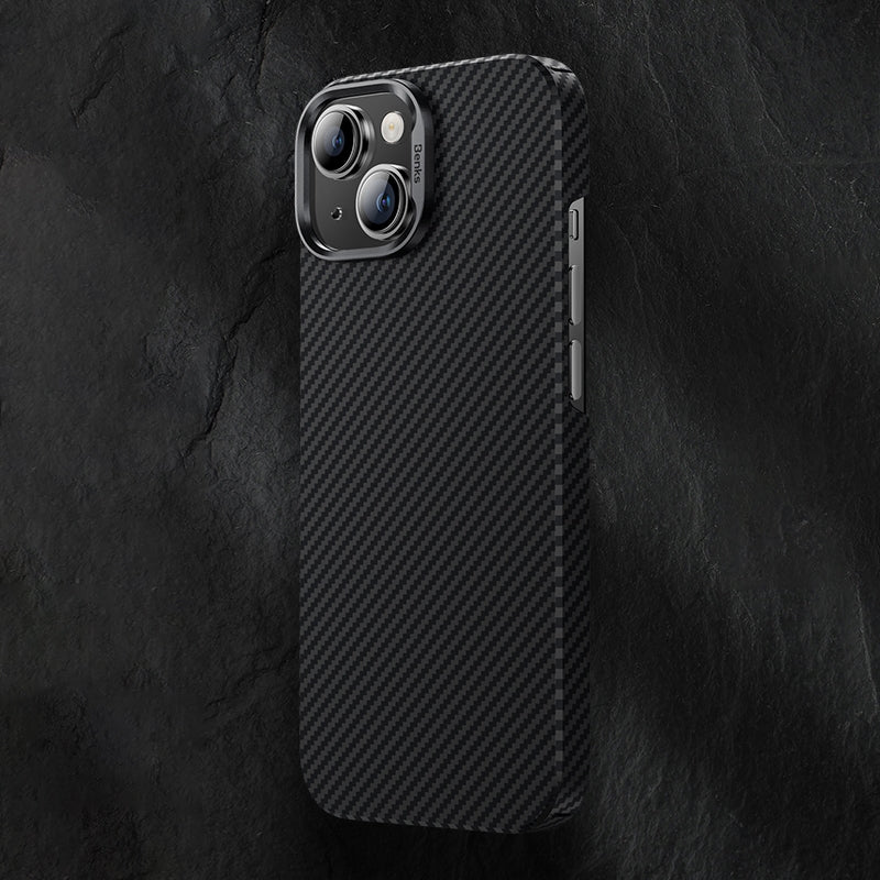 ELECTROPRIME For iPhone 15 Plus Benks 600D MagSafe Magnetic Kevlar Carbon Fiber Phone Case(Black)