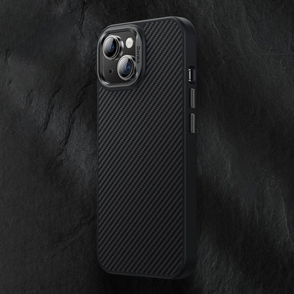 ELECTROPRIME For iPhone 15 Plus Benks 600D MagSafe Kevlar Carbon Fiber Shockproof Phone Case(Black)