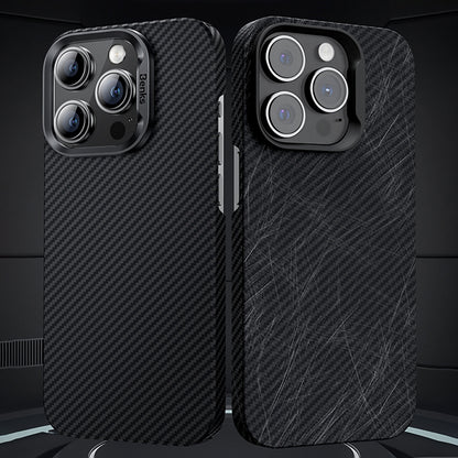 ELECTROPRIME For iPhone 15 Benks 600D MagSafe Kevlar Carbon Fiber Shockproof Phone Case(Black)