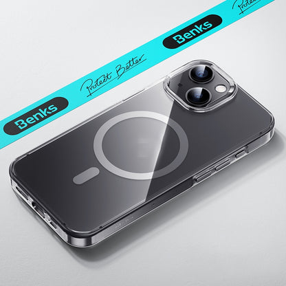 ELECTROPRIME For iPhone 15 Plus Benks MagSafe Magnetic PC Phone Case(Transparent)