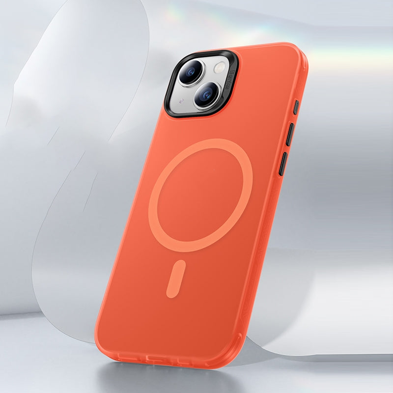 ELECTROPRIME For iPhone 15 Benks Light Sand Series MagSafe Magnetic Shockproof Phone Case(Orange)