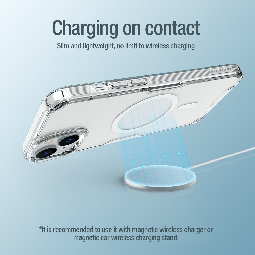 ELECTROPRIME For iPhone 15 NILLKIN Ultra Clear Magsafe PC + TPU Phone Case(Transparent)