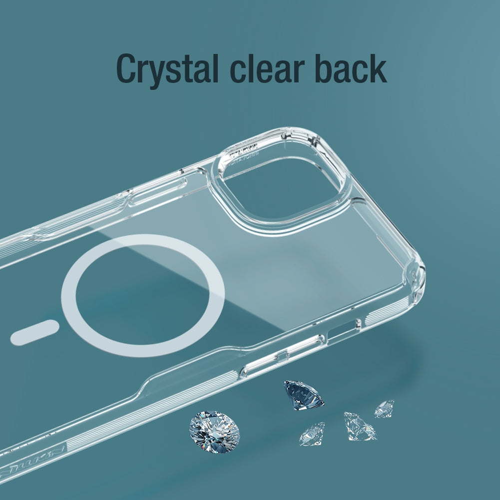 ELECTROPRIME For iPhone 15 NILLKIN Ultra Clear Magsafe PC + TPU Phone Case(Transparent)