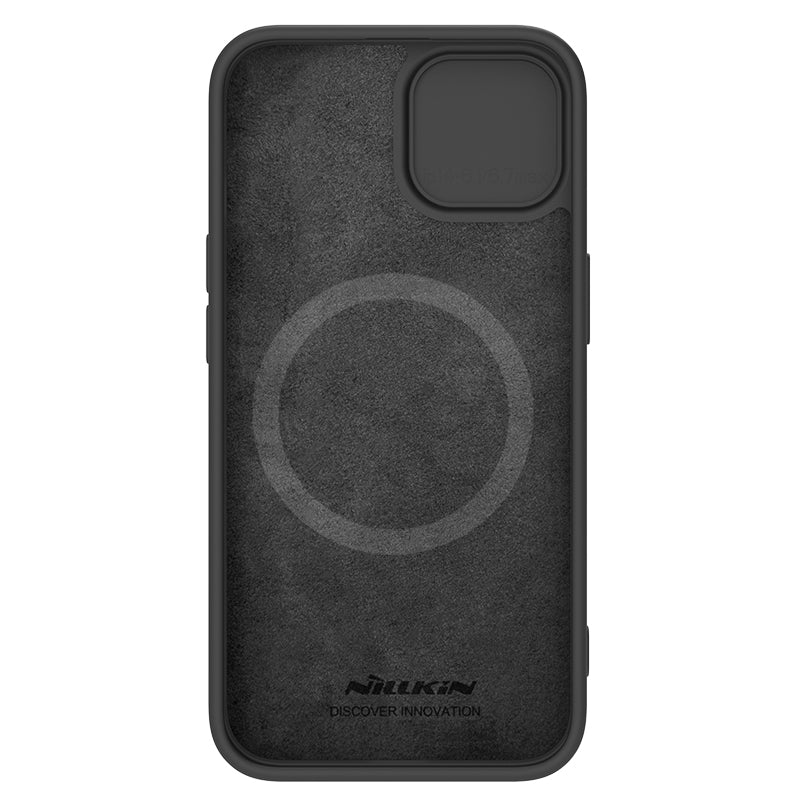 ELECTROPRIME For iPhone 15 NILLKIN CamShield MagSafe Liquid Silicone Phone Case(Black)