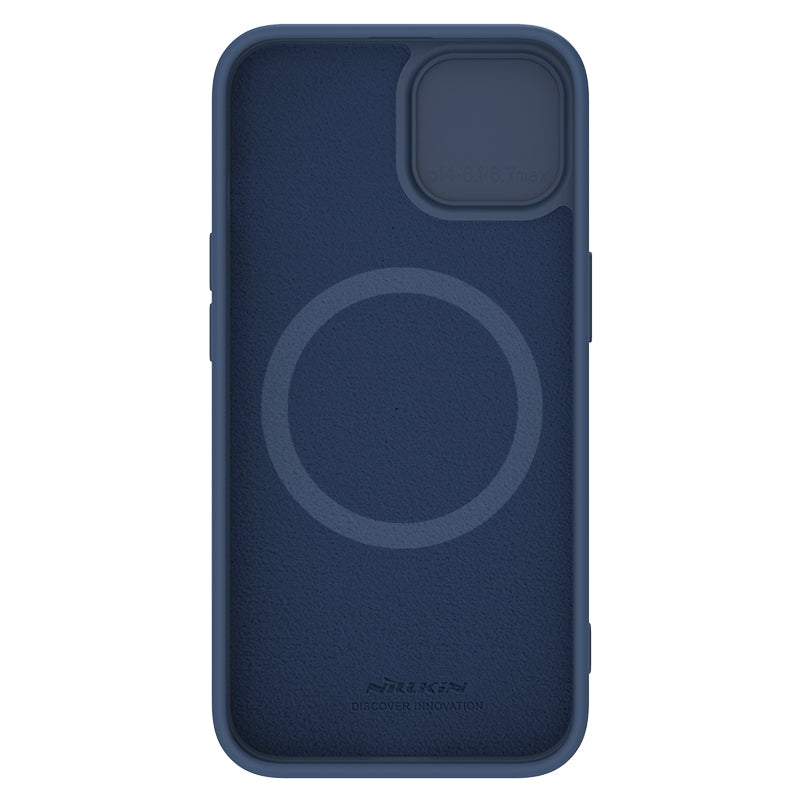 ELECTROPRIME For iPhone 15 NILLKIN CamShield MagSafe Liquid Silicone Phone Case(Blue)