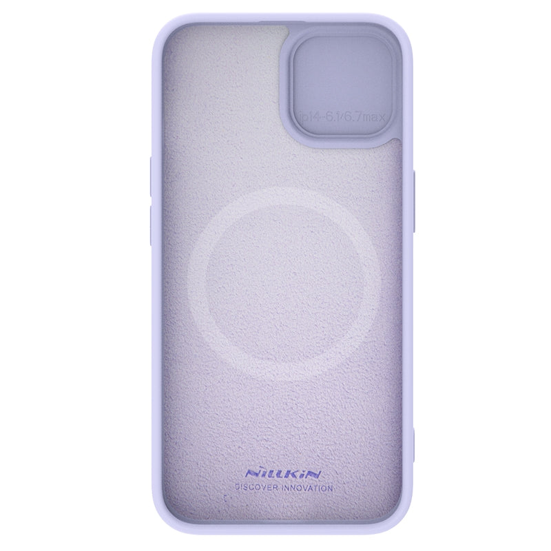 ELECTROPRIME For iPhone 15 NILLKIN CamShield MagSafe Liquid Silicone Phone Case(Purple)
