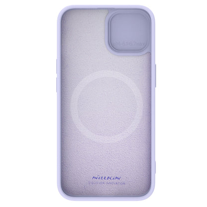 ELECTROPRIME For iPhone 15 NILLKIN CamShield MagSafe Liquid Silicone Phone Case(Purple)