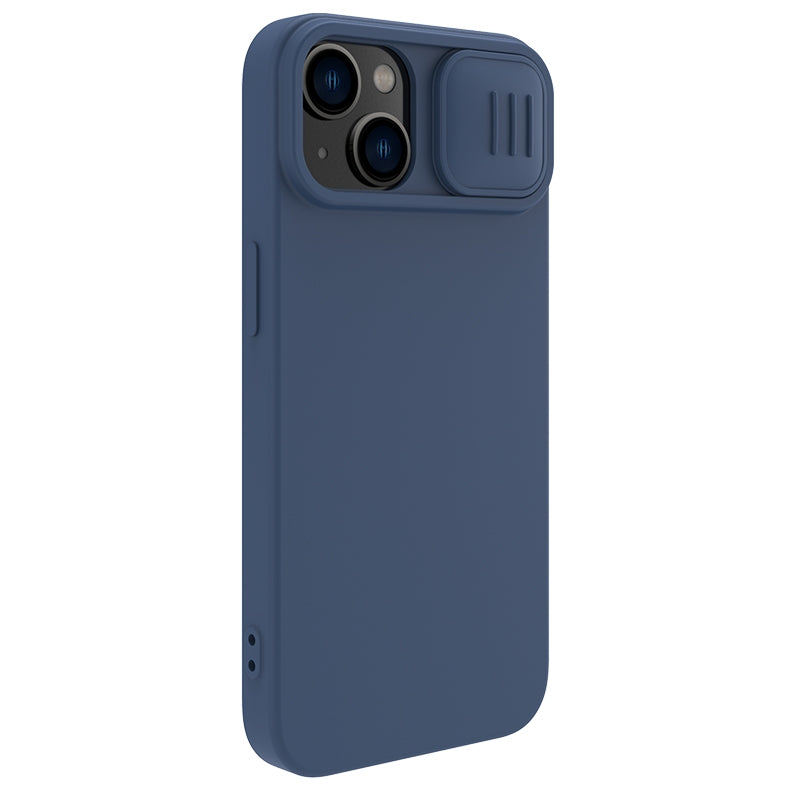 ELECTROPRIME For iPhone 15 NILLKIN CamShield Liquid Silicone Phone Case(Blue)