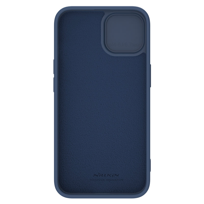 ELECTROPRIME For iPhone 15 NILLKIN CamShield Liquid Silicone Phone Case(Blue)