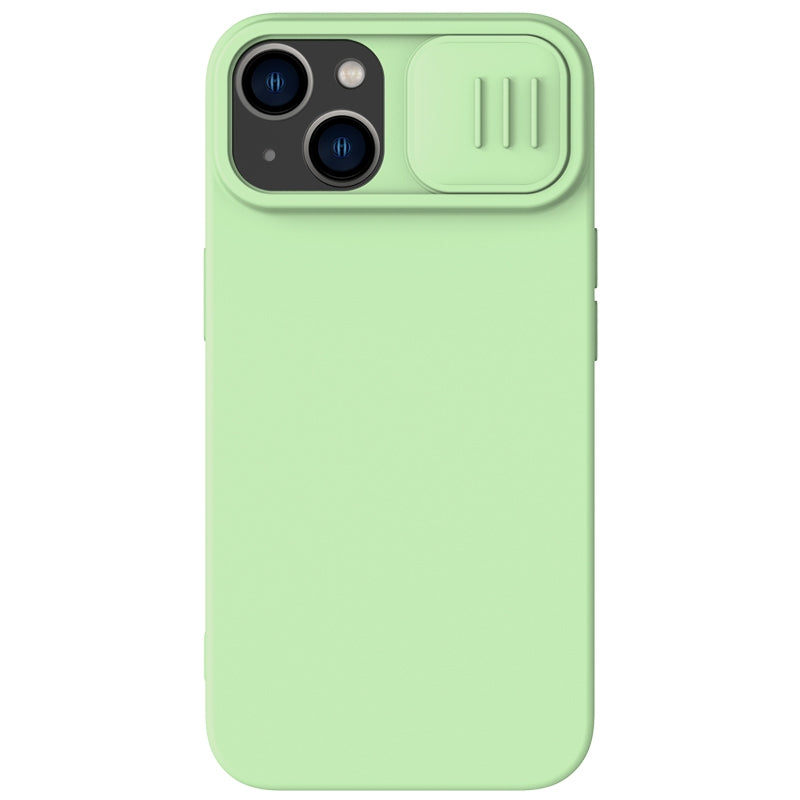 ELECTROPRIME For iPhone 15 NILLKIN CamShield Liquid Silicone Phone Case(Green)
