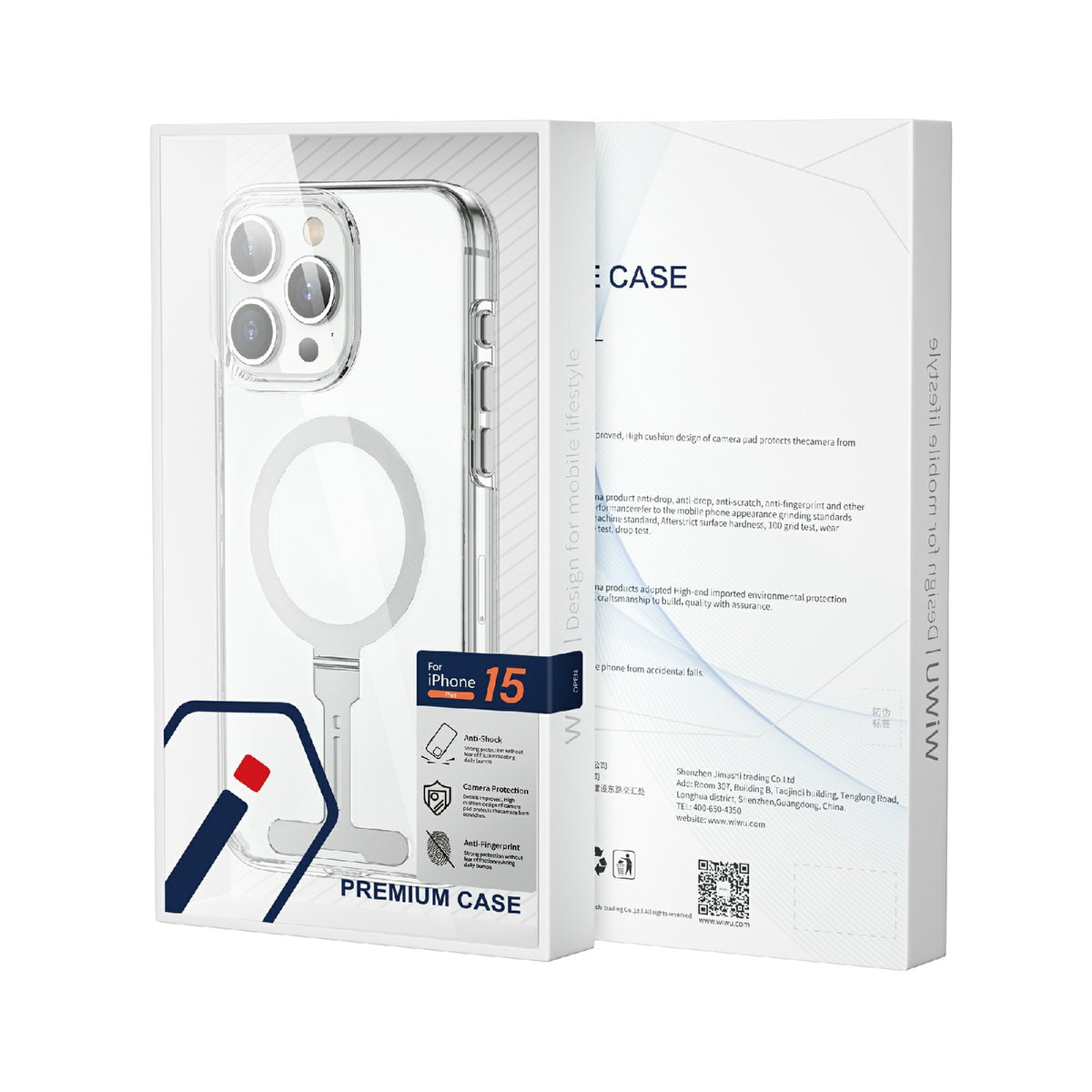 ELECTROPRIME For iPhone 15 WIWU FYY-014 MagSafe Space Phone Case(Clear)