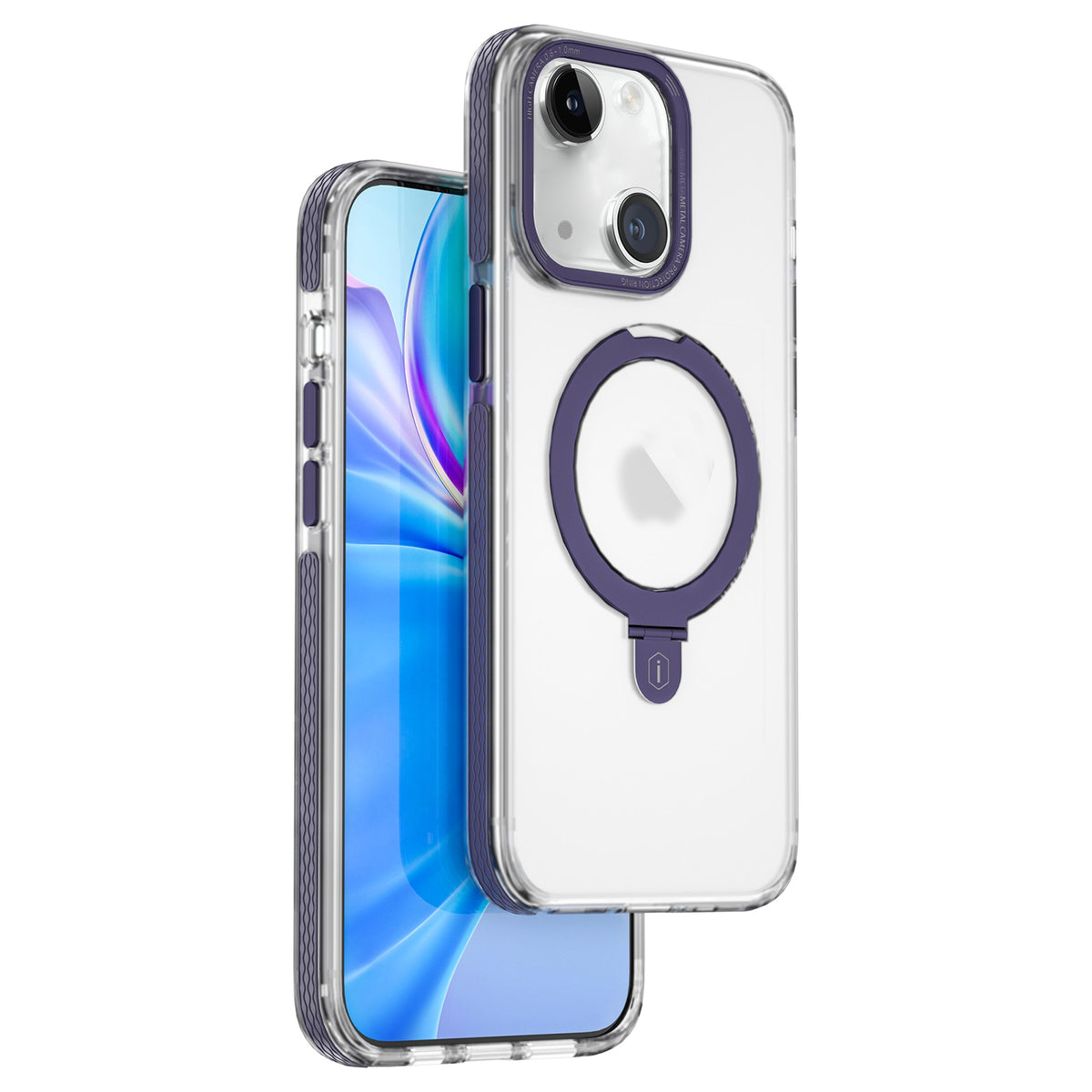 ELECTROPRIME For iPhone 15 WIWU JKK-015 3 in 1 MagSafe Phone Case(Dark Purple)