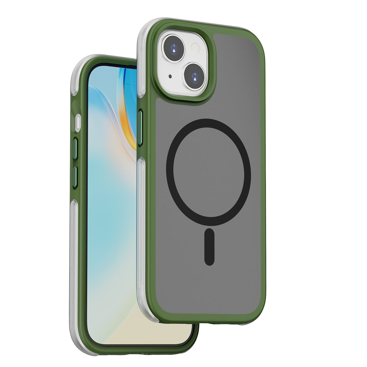 ELECTROPRIME For iPhone 15 WIWU ZKK-012 Airbag Skin Feel MagSafe Phone Case(Green)